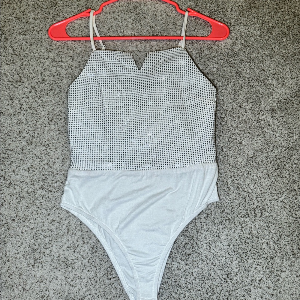 New Rhinestone Body Suit